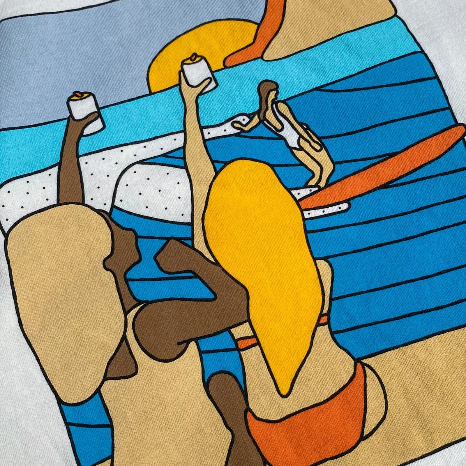 Alimo x 10 Barrel Brewing Co San Diego, 2020 — T-shirt & merch — San Diego, CA — surf art, surf lifestyle art, ocean wall art, surf lifestyle brand art, art collaboration by Alimo, post-pop surf artist Brooklyn NY — image 3 of 3