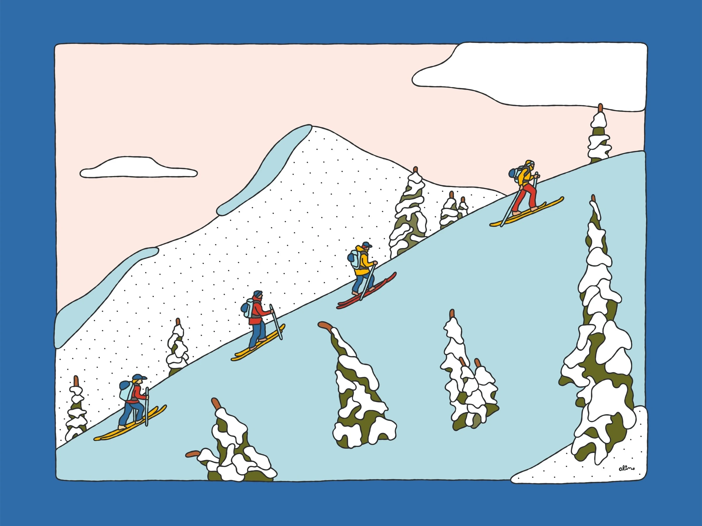 Alimo OpenSea backcountry snowboarding digital art Snow Collection exhibition 2022