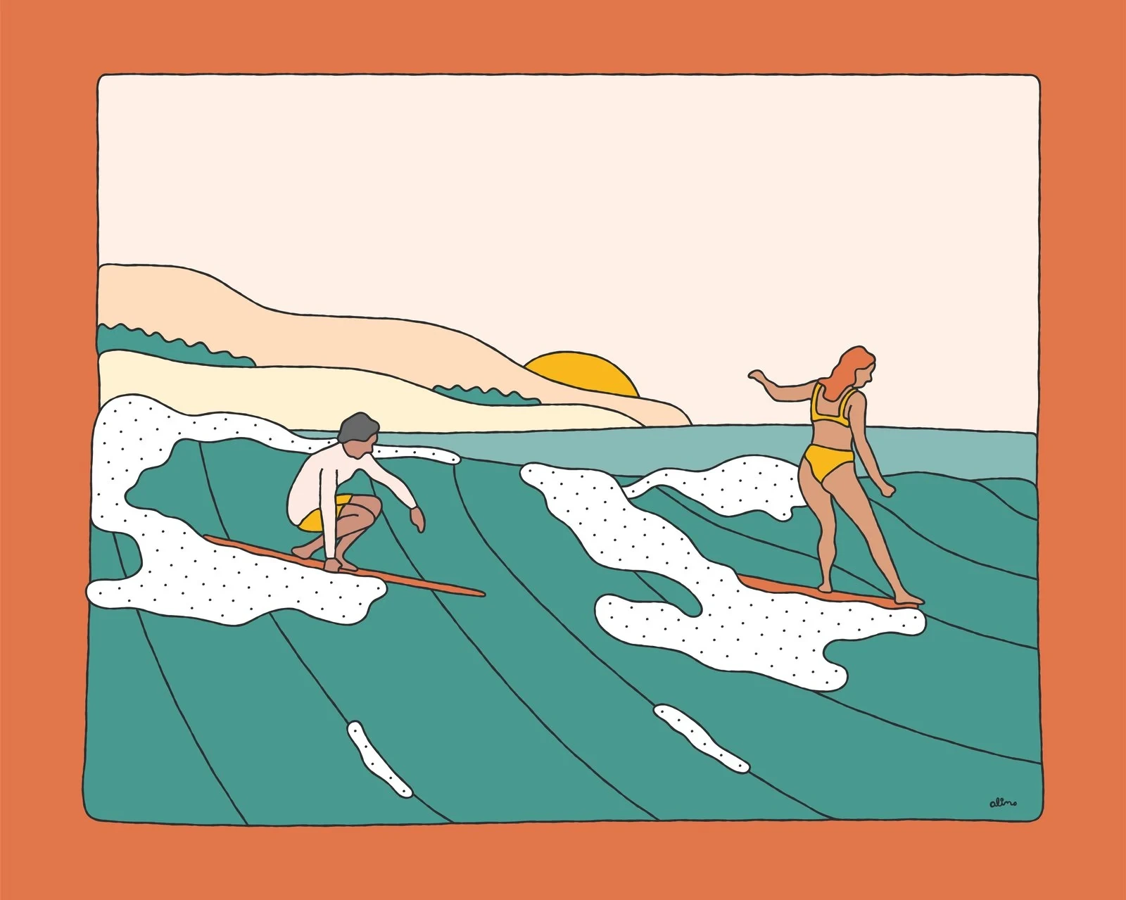 Alimo — Sharing is Caring, Digital Edition — Let's Go Surf, Nifty Gateway 2023