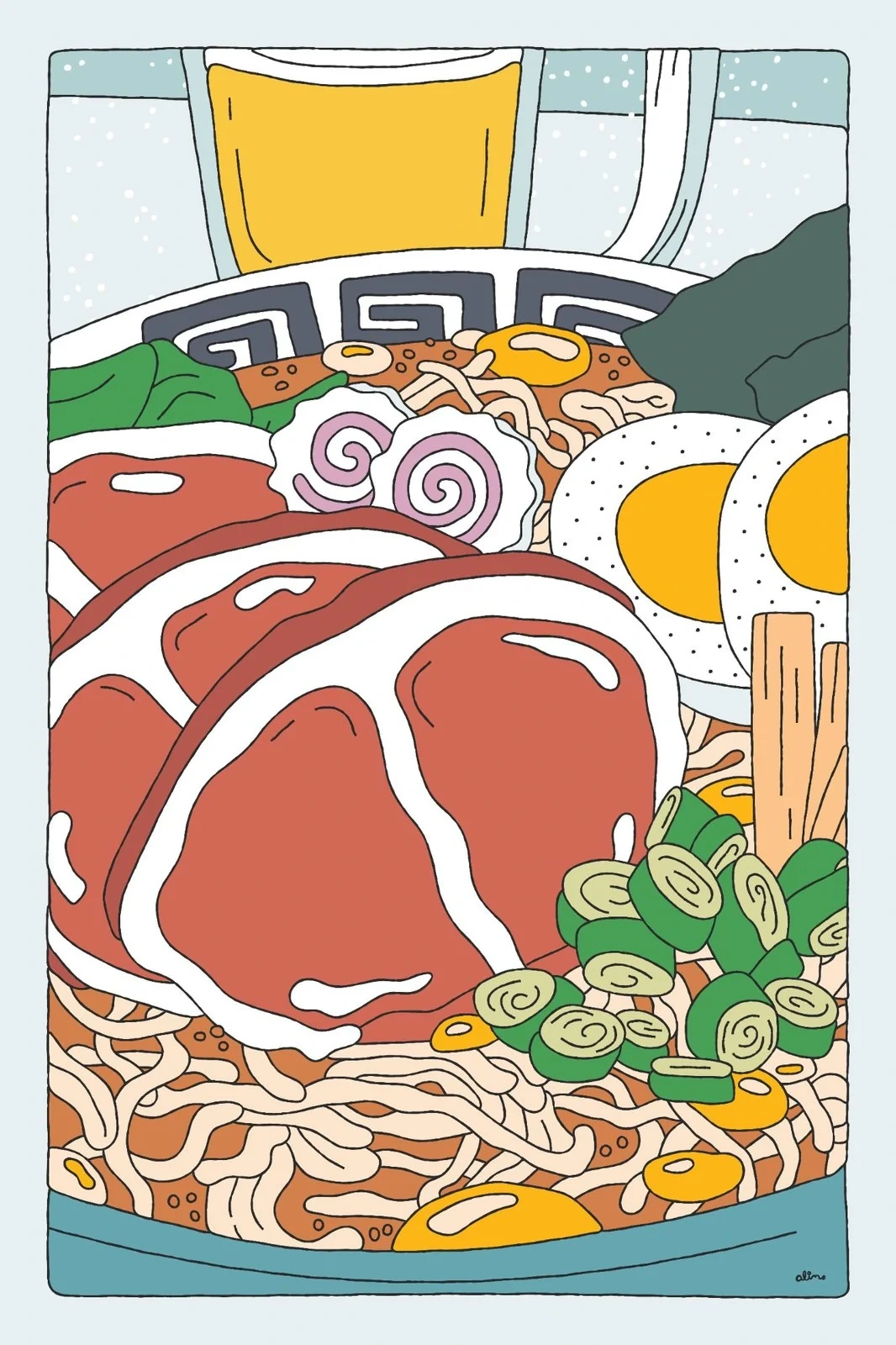 Alimo — Yudetate Ramen, Digital — Japanuary, Nifty Gateway 2024