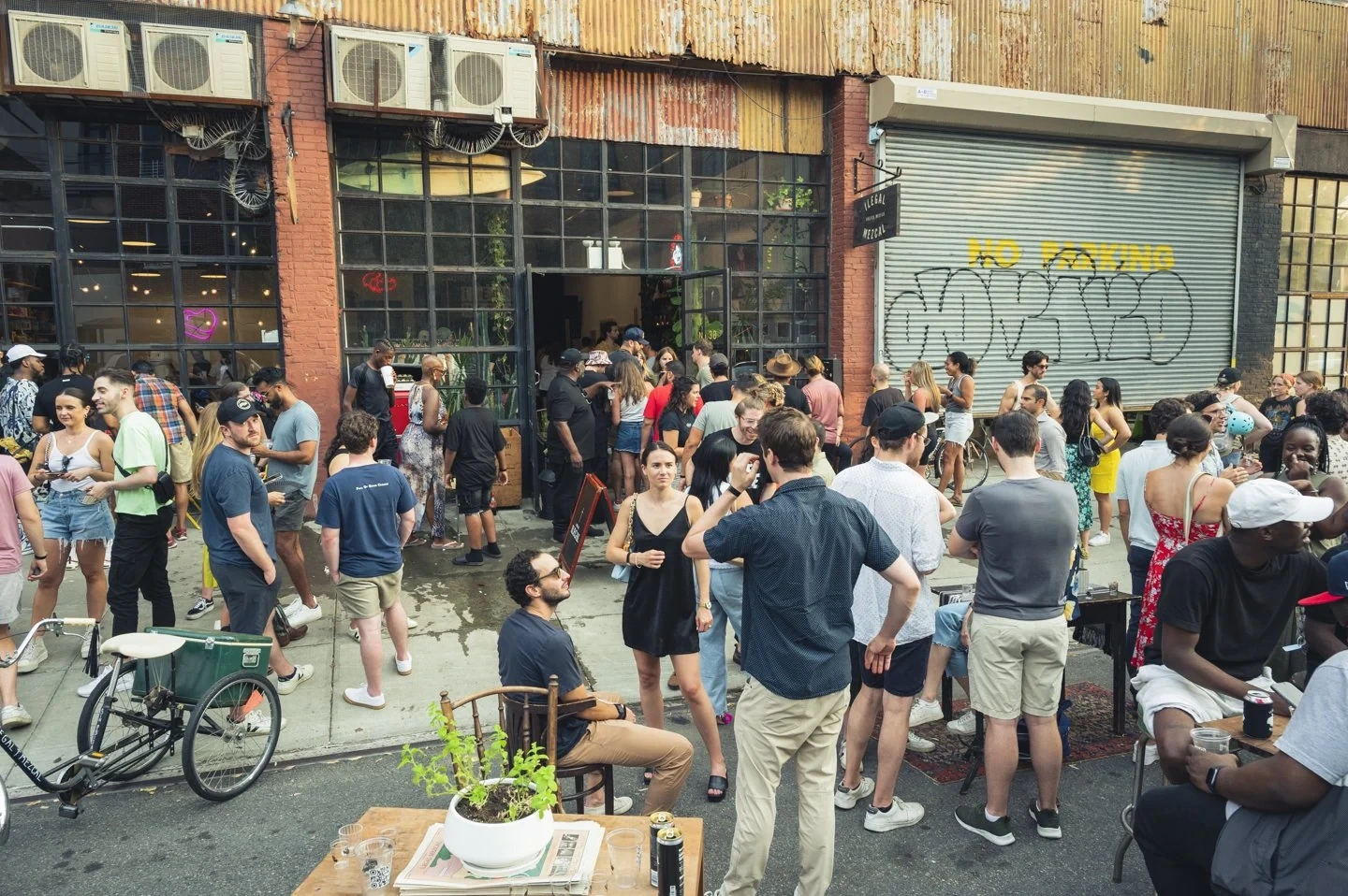 Alimo — Opening Night guests and collectors — Solitude Safari, Ilegal Mezcal, Greenpoint, NYC 2023
